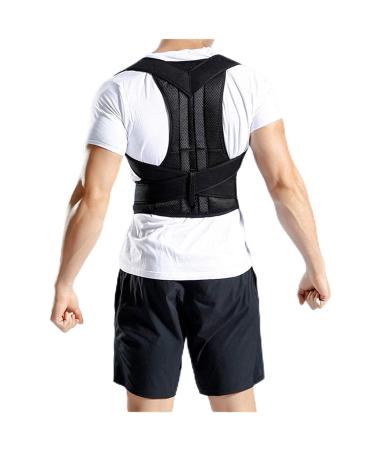 Adjustable Back Waist Position Posture Corrector Back Support Shoulder Lumbar Brace Back Belt Vest Corrector Unisex (Size : X-Large) Feito na China Full moon lofty ambition