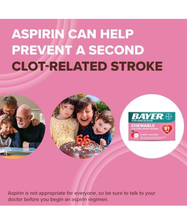 Buy Bayer Aspirin Low Dose 81 mg Chewable Tablets - Cherry Flavor Pain Reliever 216 Tablets (6 Pack) - International Shipping Available - Buy Online on GoSupps.com