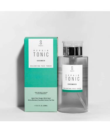 SWAY - Repair Tonic Cucumber| Balancing Face Toner | Alcohol-Free | Contains Organic Raw Apple Cider Vinegar Witch Hazel Aloe Vera Cucumber Extract 10.1 fl. oz. / 300ml