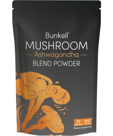 Ashwagandha Mushroom Powder Adaptogenic 10 Mushrooms Complex W/Ashwagandha - Lion's Mane Reishi Chaga & Maitake - Adaptogens Powder for Energy Cognitive & Immune Support 80 Servings Mushroom Powder 6.35 Ounce (Pack of 1) - Buy Online on GoSupps.com