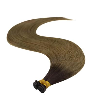 Youngsee Genius Weft Extensions - Real Hair Brown Ombre 40cm - Soft Virgin Hair - 25g #R3/8 - Buy Online on GoSupps.com