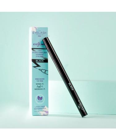 The Eyelash Emporium 2 in 1 Studio Strip Lash Adhesive Eyegliner Black - Buy Online on GoSupps.com