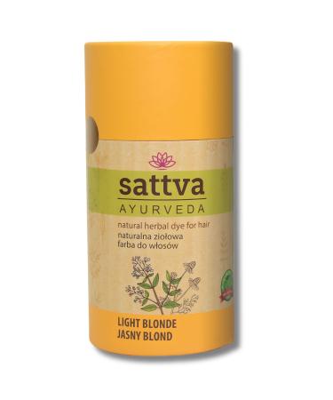 Sattva natural hair color in light blonde - henna hair color blonde for allergy - Buy Online on GoSupps.com