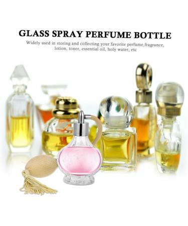 MAGICLULU Perfume Bottle Silicone Ear Covers Perfume Pump Sprayer Makeup Perfume Barber Station Organizer Refillable Crystal Perfume Short Spray Bottle Vintage Glass - Buy Online on GoSupps.com