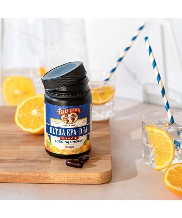 Barlean's Fresh Catch Omega-3 Fish Oil Softgels - Ultra EPADHA, Orange Flavor, 60 Count - Buy Online on GoSupps.com