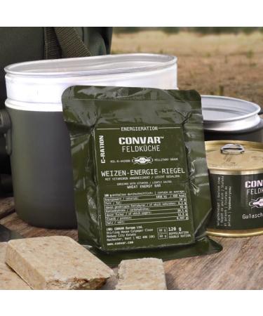 CONVAR Field Kitchen Wheat Energy Bar - enriched with vitamins (120g)