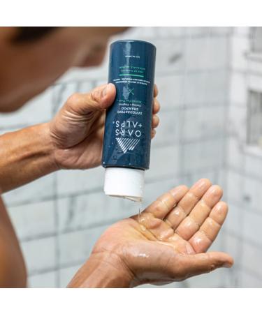 Oars + Alps Men's Sulfate Free Shampoo Conditioner & Body Wash Kit - Moisturizing Hair & Skin Care with Witch Hazel & Tea Tree Oil Alpine Scent - International Shipping Available - Buy Online on GoSupps.com