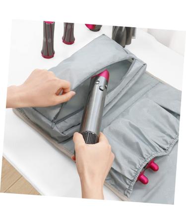 Baluue Multifunctional Storage Bag Hair Brush Blow Dryer Hair Crimper for Women Hairdryer Grey Oxford Cloth - Buy Online on GoSupps.com