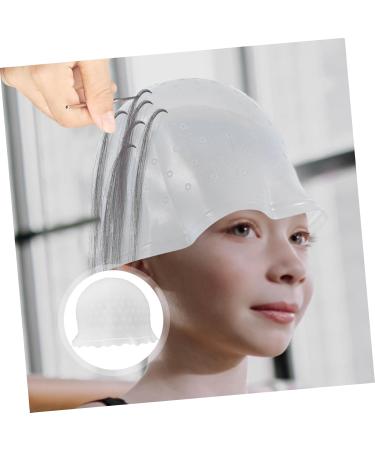 minkissy Caps Silicone Hair Coloring Hat Dye Cap Hair Coloring Cap Dyeing Color Cap Hair Highlighting Hat Hair Highlight Hat Salon Silicone Cap Hair Cap Hair Dye Silica Gel - Buy Online on GoSupps.com