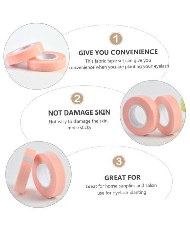 POPETPOP Eyelash Tape - 6 Rolls Colored Duct Tape for Extensions Breathable Fabric Non-Woven Sensitive - Perfect for Fake Eyelashes 900x1.1cm Pink - Buy Online on GoSupps.com