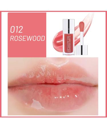 Amazfly Hydrating Lip Oil - Plumping Gloss & Tinted Balm for Long Lasting Nourishment and Glitter Shine - Rosewood Shade - Buy Online on GoSupps.com