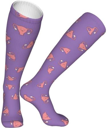 Happy Crazy Uterus Compression Socks for Men & Women | 15-20 mmHg Circulation Support for Running & Cycling - Buy Online on GoSupps.com