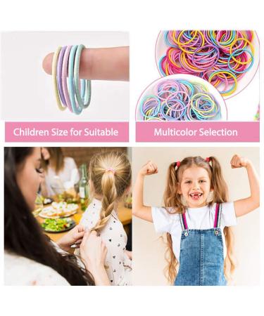 200pcs Toddler Girls Hair Ties | Elastic Bands for Kids Hair - Small & Thin - Buy Online on GoSupps.com