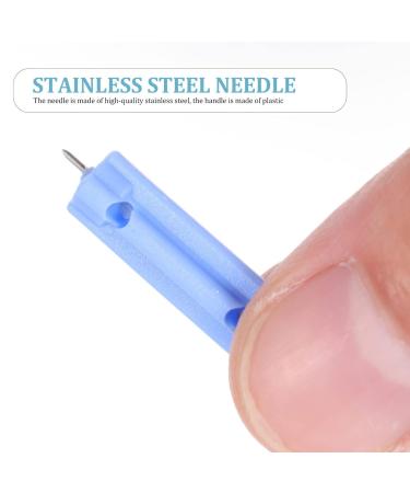 200Pcs Safety Lancet Blood Lancets for Blood Sugar & Ketone Monitors - Diabetic Supplies for Glucose Testing - Sky Blue - Buy Online on GoSupps.com