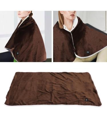 ZJchao Electric Heated Blanket with Cape Design - Soft Breathable 3-Stage Temp Control & Heated Scarf - Perfect for International Shipping - Buy Online on GoSupps.com
