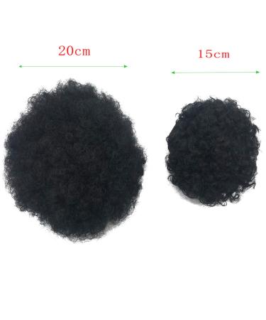 Buy Coolbers Afro Puff Drawstring Ponytail - Small #1B Synthetic Kinky Curly Hair Bun Extensions for International Shipping - Buy Online on GoSupps.com