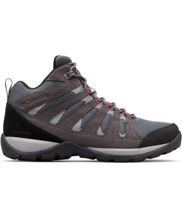 Columbia Men's Redmond V2 Mid Waterproof Hiking Boot - Size 12, Graphite/Red Jasper - Buy Online on GoSupps.com