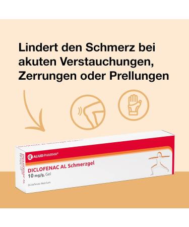 Aliud Pharma Diclofenac Pain Gel 10 mg/g - 100g for Relief of Muscle Pain | Fast Shipping Internationally - Buy Online on GoSupps.com