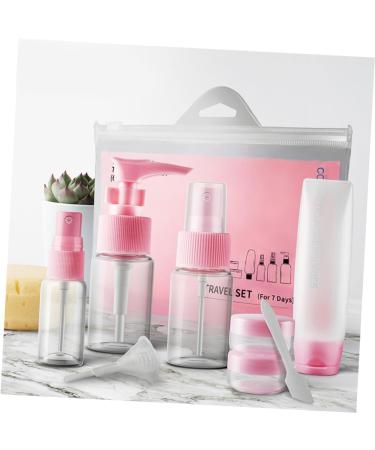 minkissy 1 Transparent Container Empty Bottle Container Small Spray Bottle Container Toner Spray Bottle Portable Sprinkling Bottle Travel Cosmetic Nine Piece Set 9X2cm Pink - Buy Online on GoSupps.com