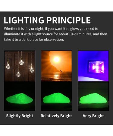 Fluorescent Powder 3 Colors Fluorescent Powder Luminous Powder Paint DIY Pigment Nail Coating Noctilucent Powder (Yellowish Green) - Buy Online on GoSupps.com