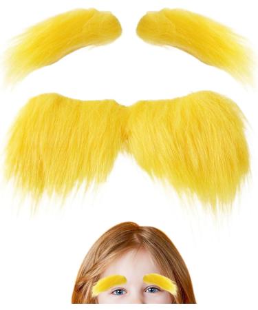 Moustache blonde | Costume de moustache de No l | Fournitures de f te auto-adh sives amusantes pour les f tes de fin d'ann e v nements de feu de d'automne de cosplay maquillage f 1 ml (Lot de 1) - Buy Online on GoSupps.com