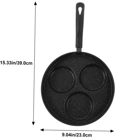 Milisten 2 Pcs Omelet Pan Induction Cooker Pan Mini Skillet Egg Frying Pan Breakfast Skillet Pan Heart Shaped Kitchenware Ceramic Bakeware Omelette Pan 3 Egg Burger Plate Multifunction Iron 39X22X3cmx2pcs Blackx2pcs - Buy Online on GoSupps.com