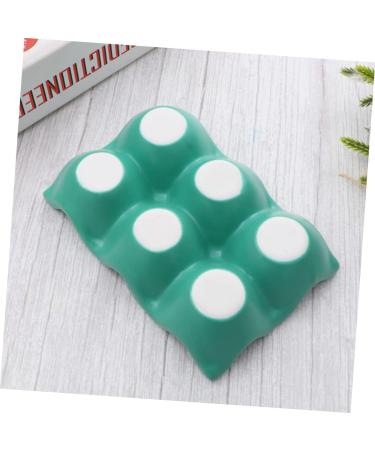 GLEAVI 6 Egg Holder for Fridge Eggs Countertop Egg Holder Practical Egg Tray Container Household Tableware Green 14.5x9.5x3.2cm - Buy Online on GoSupps.com