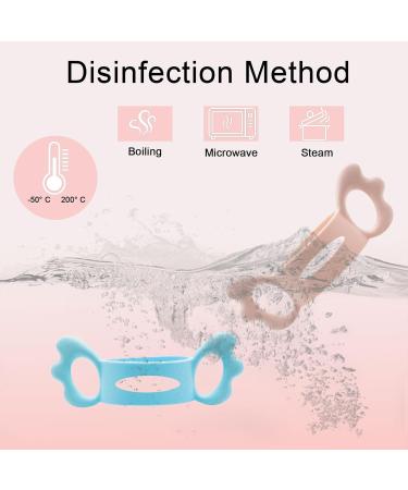 Morofme Silicone Baby Bottle Handles - 4 Pack for Avent Nature Wide PP & Glass Baby Bottles | Perfect Accessories for Bottles Over 6cm Diameter - Buy Online on GoSupps.com
