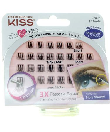 Kiss Ever-Ez Trio Lashes Medium Combo (2 Pack)