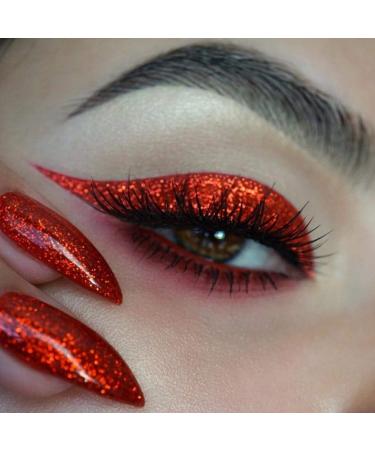 LA Splash Metallic Red Eyeshadow Powder - Crystallized Glitter for Carnival, Masquerade, Party, Holiday - Buy Online on GoSupps.com