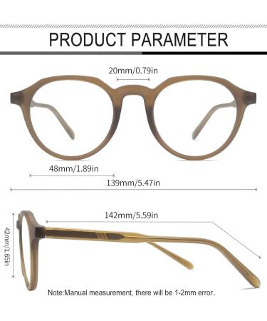 Joopin Blue Light Filter Glasses for Men & Women | Vintage Brown Gaming & Computer Glasses - Buy Online on GoSupps.com