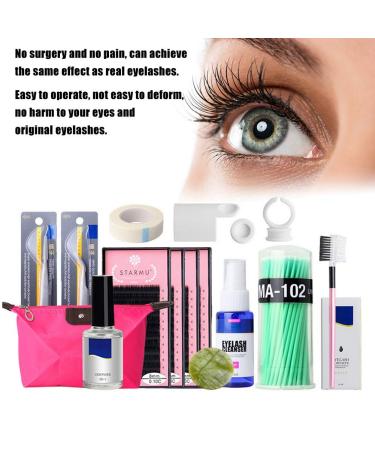 14PC Eyelash Extension Set - Professional Grafting Kit for Starters | Complete Eyelash Extension Starter Kit - Buy Online on GoSupps.com