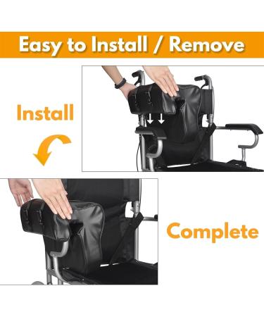 Lateral Support Wheelchair Arm Rest Cushion Accessories Torso Stabilization Leather Cover Armrest Support Universal Fit Wipe-Clean High Density Foam for Stroke Patients Seniors(A Pair) - Buy Online on GoSupps.com