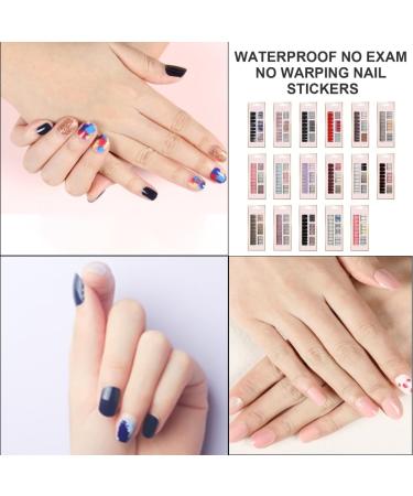 Ruarby Semi Cured Gels Nails Stickers Nails Polish Strips Korean Style Gels Nails Strips Nails Art Decortions for Party Style1 - Buy Online on GoSupps.com