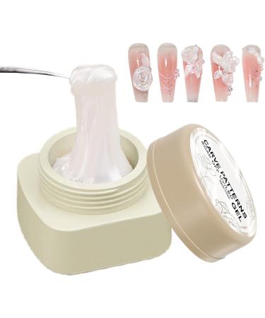 3D Nail Gel Solid Nail Gel - Non-sticky 3D Hard Molding Gel 5G Dry White Manicure Supplies Easy for Sculpting and Building - Buy Online on GoSupps.com