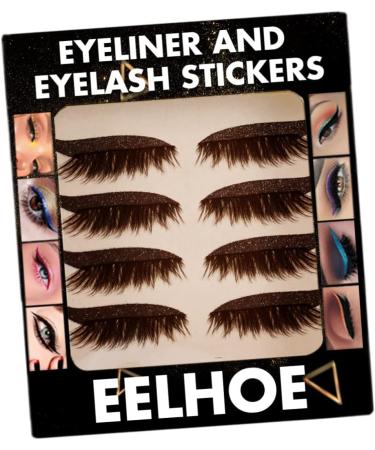 FRCOLOR 16 Pairs false eyelash stickers eyeliner stickers for eyes stick on liner and lashes stick on eyeliner false eyelashes Eyelid and Eyelash Stickers lash tape Miss fan plastic manual - Buy Online on GoSupps.com