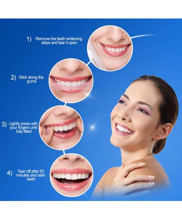 Advanced No-Slip Teeth Whitening Strips | Brighten Yellow & Stained Teeth Fast - Buy Online on GoSupps.com