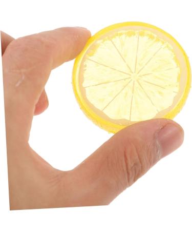 Zerodeko 24pcs Imitation Lemon Slice Ornament Models Wedding Decorations Fruit Lemons Artificial Fake Lemon Slices Diy Accessories Photography Props Pretend Pvc Filling - Buy Online on GoSupps.com