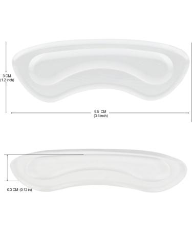 Clear Gel Heel Liners - 5 Pairs Heel Grips for Men and Women | Anti-Slippage Cushion Inserts for Loose Shoes - Buy Online on GoSupps.com