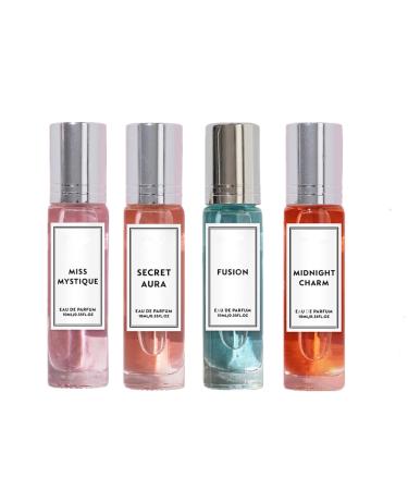 Women's Pheromone Perfume Collection Pheromones Perfumes for Women Roll On Pheromone Perfume for Women Enhanced Scents Long-Lasting Portable (4PACK-H)
