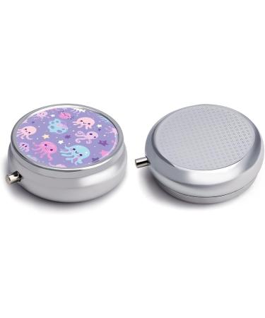 Travel Pill Box - 3 Compartment Portable Pill Organizer in Soft Purple | Ideal for Handbags & Pockets - Buy Online on GoSupps.com
