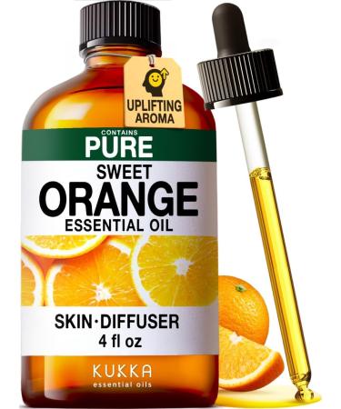 Coffee Essential Oil for Diffuse & Orange Essential Oil for Diffuser Set - Aromatherapy Grade Essential Oils Set - 2X 4 Fl Oz - Kukka - Buy Online on GoSupps.com
