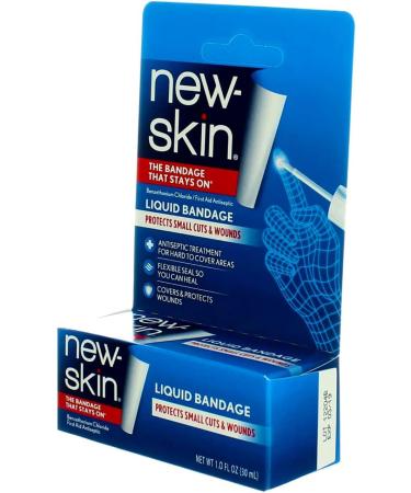 New-Skin Liquid Bandage Waterproof Bandage 1 fl oz (Pack of 5) - for Scrapes and Cuts - Buy Online on GoSupps.com