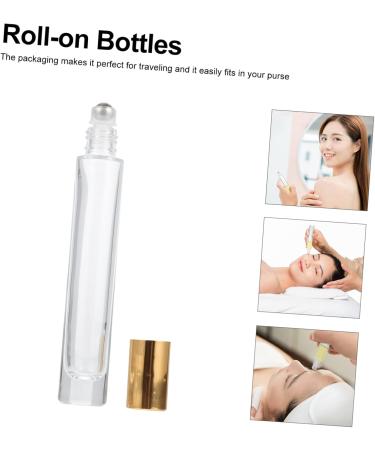 Frcolor 5-Pack Roll-On Filling Empty Tincture Bottles | Refillable Essential Oil Drip Containers | Gold Tubes for Cosmetics & Small Terrariums (11x1.5cm) - Buy Online on GoSupps.com