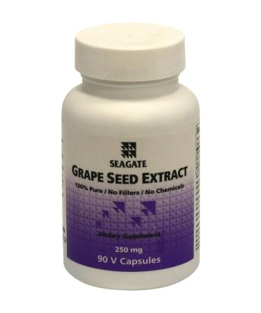 Seagate Products Grape Seed Extract Supplements 250mg 90 Veg Capsules