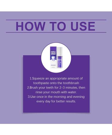 Purple Cleaning Toothpaste - Gentle Clean Teeth Brightening Fresh Breath & Daily Oral Care(2PCS) - Buy Online on GoSupps.com