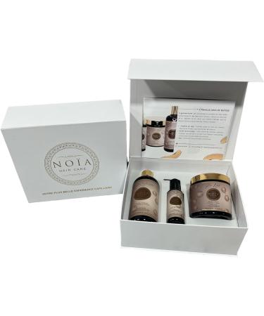 NOIA HAIR - Prestige Box - GLOW RANGE Hair Routine - Trio Pack Shampoo + Mask + Silk Protein Hyaluronic Acid & Honey Serum - Buy Online on GoSupps.com
