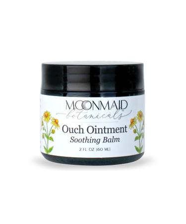 MoonMaid Botanicals Ouch Healing Ointment 2oz | Soothing Balm for Tired Muscles Itchy Skin Minor Discomforts | Blend of Calendula Comfrey Arnica Infused in Organic St. John s Wort & Olive Oil