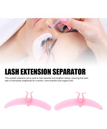 Eyelash Extension Separator Tool - Rose Red Silicone Base Washable & Reusable for Efficient Grafting - 1 Pair - Buy Online on GoSupps.com