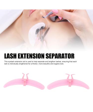 Eyelash Separator Tool - Washable Reusable Silicone Lash Extension Separator | Beauty Salon Essentials | Rose Red - Buy Online on GoSupps.com
